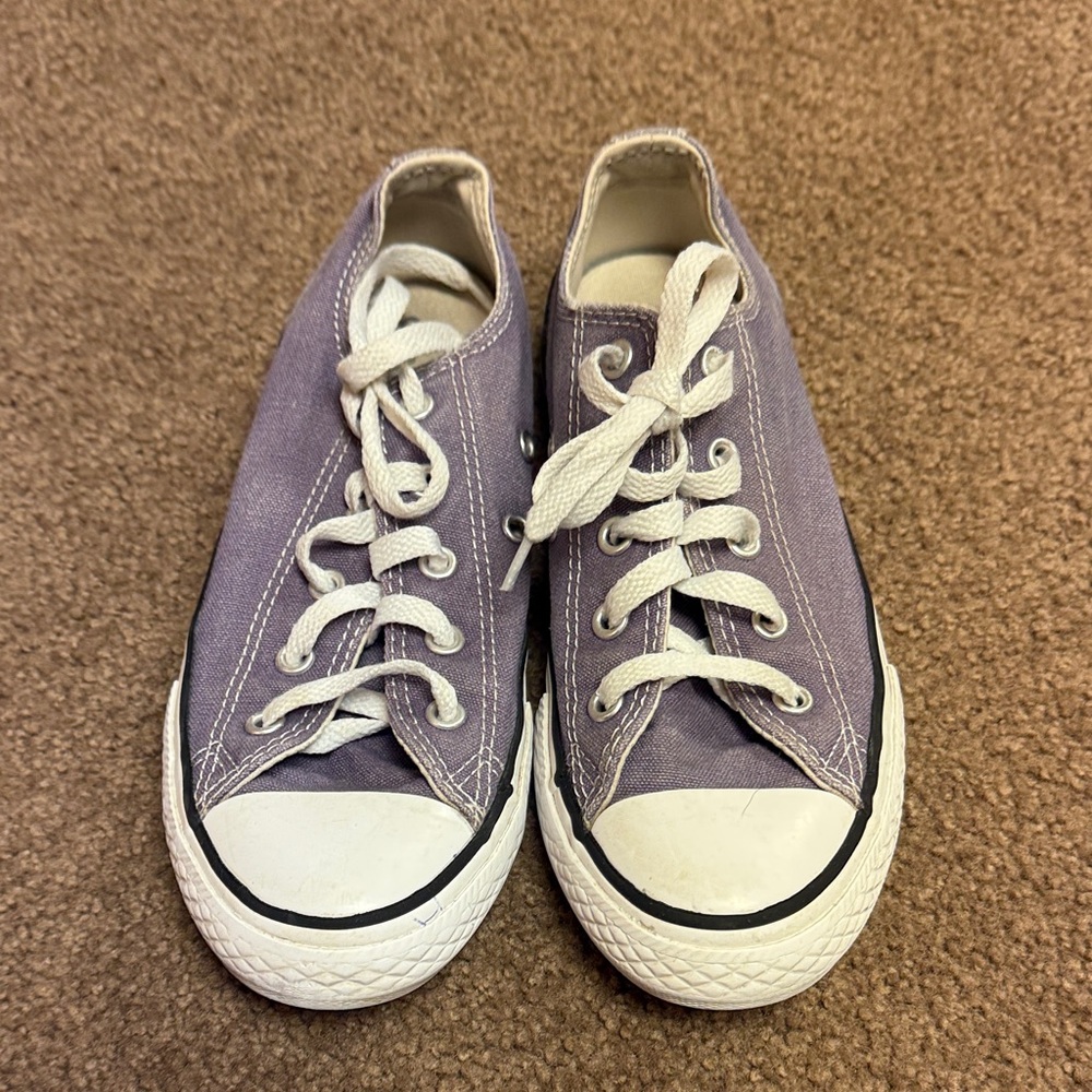 Converse Kids Lavender Canvas Sneakers